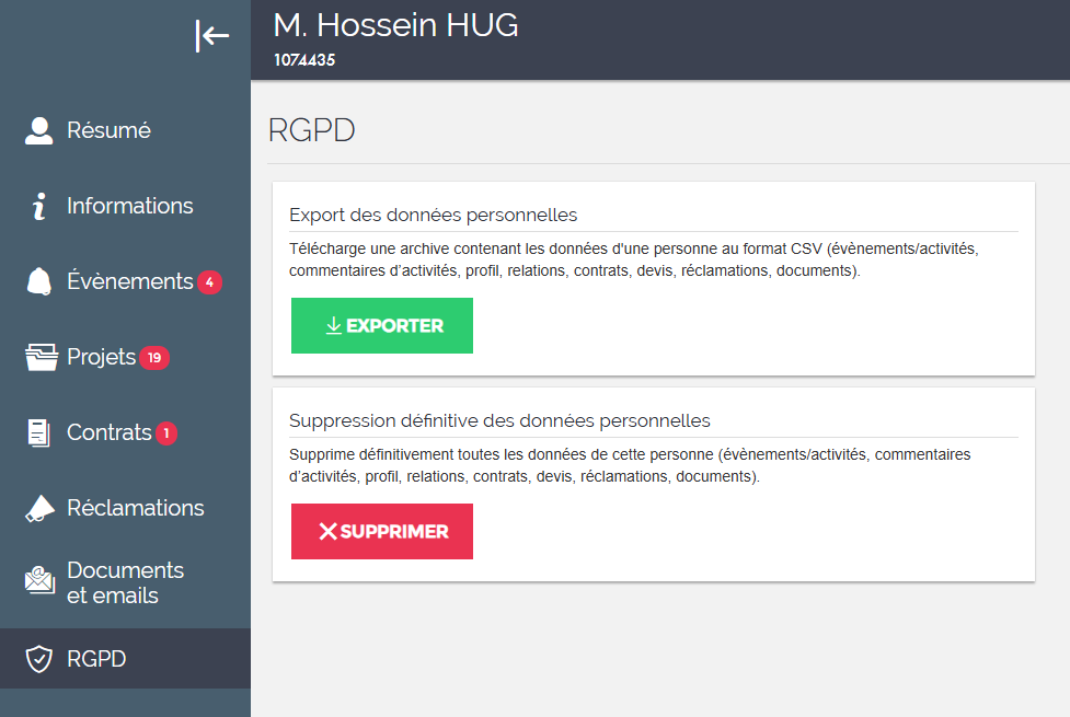 RGPD dans SPS